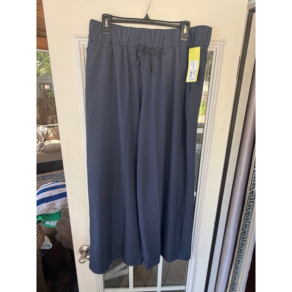 all in motion Pants - All in motion women's active high-rise, wide leg performance pants navy XL short